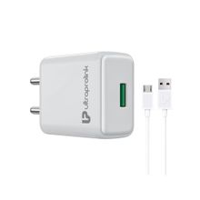 UltraProlink 2.4 Ampere 12 Watts Fast Wall Charger with Micro USB Cable