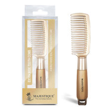 Majestique Golden Series 8inch Detangler Comb - For All Hair Types