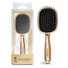 Majestique Golden Paddle Hair Brush Refresh and Extend - Paddle Detangler for All Hair Types