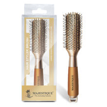 Majestique Golden Fusion Vent Hair Brush for Blow Drying - Styling and Solon for Men and Women