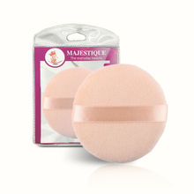 Majestique Flat Powder Puff - Soft Pink Face Pad - Color May Vary