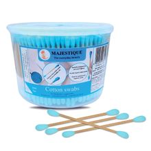 Majestique 500-Swab Ear Cleaner Buds, Eco-Friendly And Multi-Functional Cotton Swab Stick