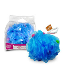 Majestique Loofah With Active Spheres Mesh Shower Sponge (Color May Vary)