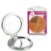 Majestique Round Finish Compact Mirror - Color May Vary