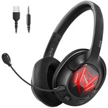 Eksa E3 Black Over Ear Headset with Mic Black