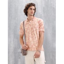 WROGN Marble Tie And Dye Comfort Fit T-Shirt Maroon