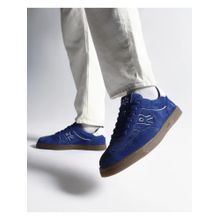 Rare Rabbit Men Zenith Blue Leather Lace-Up Closure Shoes