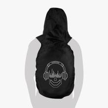 Harissons Unisex Solid Skull Black Bag Cover Hoodie with Pouch