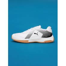 Puma Unisex White Badminton Smash Sprint Badminton Sports Shoes