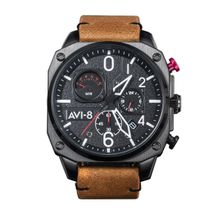 AVI-8 Hawker Hunter Chronograph Black Round Dial Mens Watch - Av-4052-02