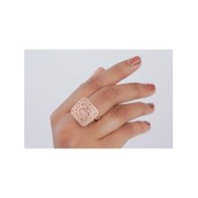KIORAH Women White Sterling Silver Ring
