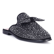 London Rag Embellished Casual Bow Mules In Black