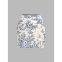 Cider Toile De Jouy Mini Skirt