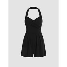Cider Backless Wrap Halter Playsuit