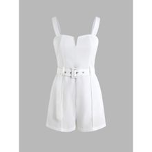 Cider Solid V-Wire Playsuit with Belt (Set of 2)