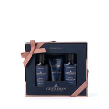 Kimirica Gentleman Bath Care Trio Kit Gift Set - Refreshing Shower Gel, Lotion & Facewash