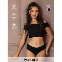 Chelvet Seamless Hipster Panties Multi-Color (Pack of 2)