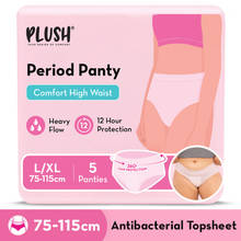 Plush Comfort High Waist Disposable Period Panty L/XL- Pack of 5