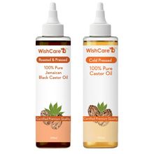 Wishcare 100% Pure Castor Oil & Jamaican Black Castor Oil