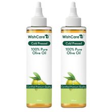 Wishcare 100% Pure Cold Pressed Olive Oil For Healthy Hair & Glowing Skin - Pack Of 2