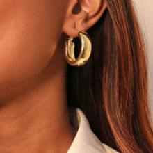 Pipa Bella by Nykaa Fashion Chic Gold Broad Hoop Earrings