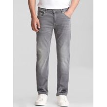 Mufti Faded Medium Grey Solid Jeans