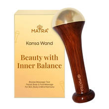 Matra Kansa Wand Massager for Face, Body & Feet - Natural Ayurvedic Bronze Foot, Neck & Facial Tool