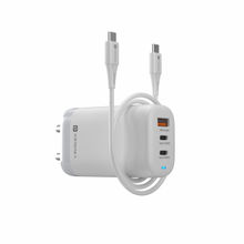 Portronics Adapto65X Adapter-Charger 65W for Laptop-Mobile,USB PD Compatible Mac Book Pro100W-White