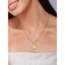 ZARIIN Gold Dipped Element of Water Pendant Necklace