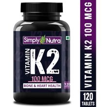 Simply Nutra Vitamin K2 MK7 100mcg Supplement