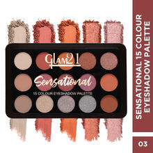 GLAM21 15 Colors Sensational Eyeshadow Palette