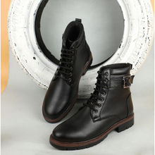 Carlton London Men Black Solid/Plain Boots
