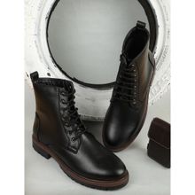 Carlton London Men Black Solid/Plain Boots