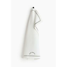 H&M White Embroidery-motif tea towel