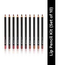 PAC Studio Lip Pencil Vault Set of 10 - Creamy Non Drying, Longwear Intense Pigment, Matte Finish