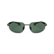 Velocity Eyewear Lux Eyewear Black 877 Green Rectangle Sunglasses