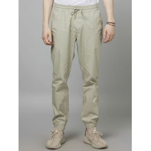 CELIO Solid Green Cotton Joggers