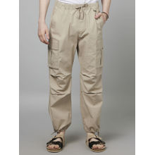 CELIO Solid Brown Cotton Joggers
