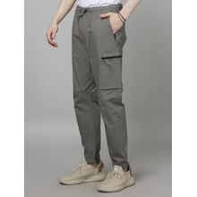 CELIO Solid Grey Cotton Joggers