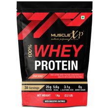 MuscleXP 100% Whey Protein With Whey Protein Isolate Blend - Fruit Berry Flavour