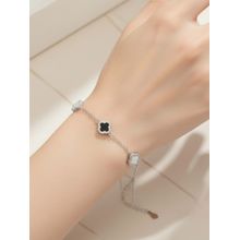 925 SILLER 925 Pure Silver Adjustable Bracelet