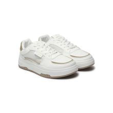 Yoho Brown Pu Pair Of Sneakers