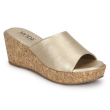 Mode By Red Tape Women Gold Wedges