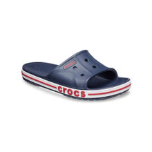 Crocs Unisex Bayaband Sliders Navy Blue