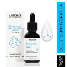 Insight Cosmetics 2% Hyaluronic Acid + 2% Alpha Arbutin Face Serum