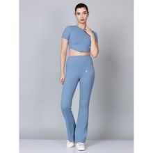 Aesthetic Bodies Women Flared Pants GYM Co-Ord (Set of 2)