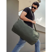 Mona B Unisex Solid Ayn Duffle Bag - Green (L)
