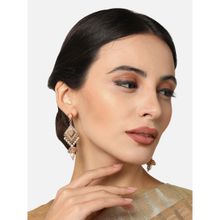 Kalakrith Milano Women Peach-Pearl Drop Earrings