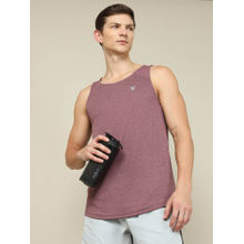 Technosport Men Melange Slim Fit Round Neck Sports Tank Top with Techno cool+