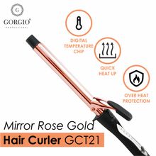 Gorgio Professional Premium Rose Gold Hair Curling Tong wand GCT 21( No Damage to Hair)